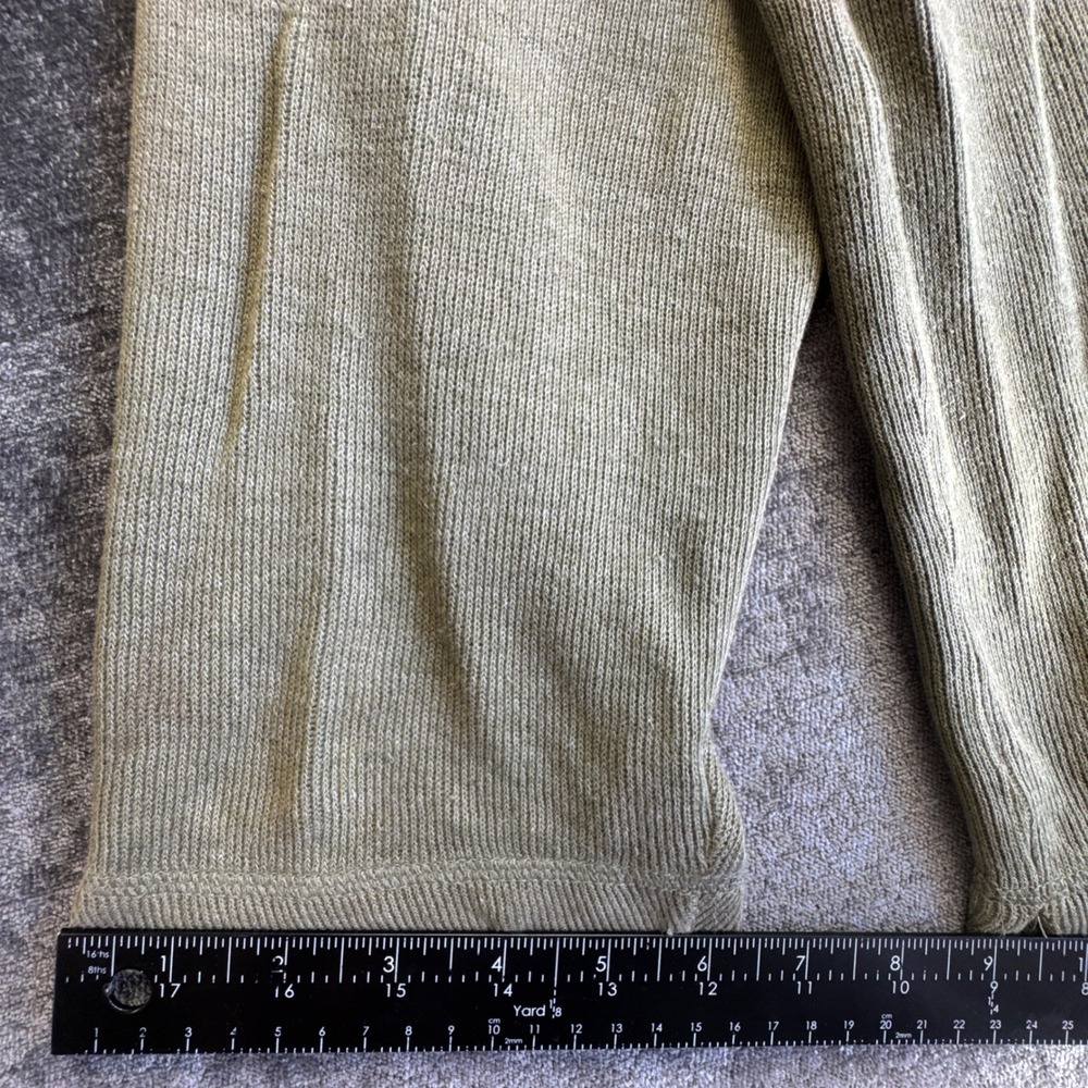 Banana Republic Sweater Men XL Olive Green Ribbed Knit Cotton Pullover Crew Neck - Picture 11 of 16